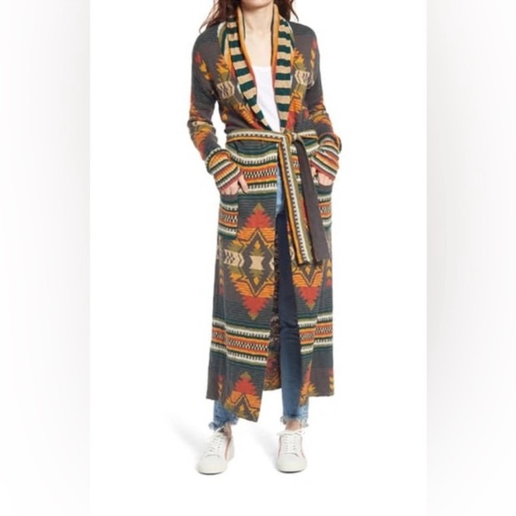 Faherty Paloma Duster Cardigan Sweater Valley Multi
Aztec Size Small - Picture 4 of 14